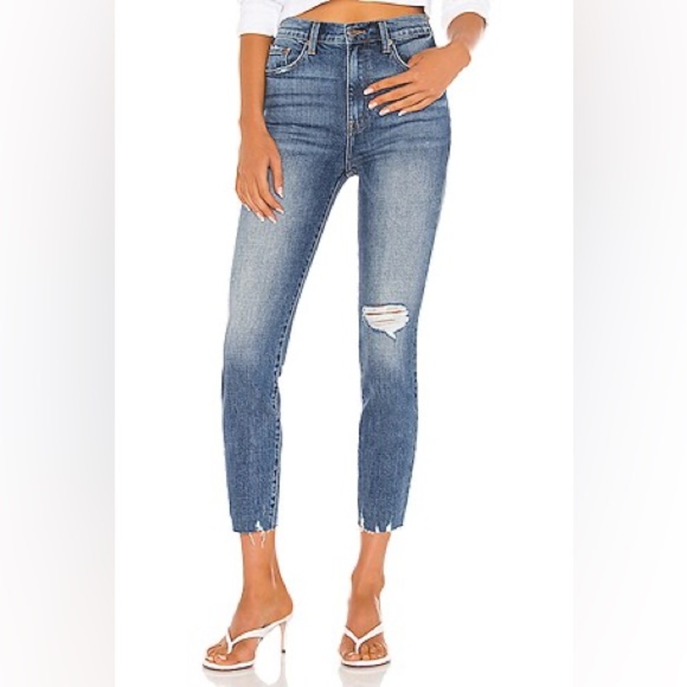 Pistola Cara High Rise Skinny Distressed Jeans 30